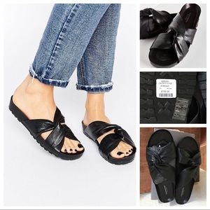 Leather Vagabond Slides